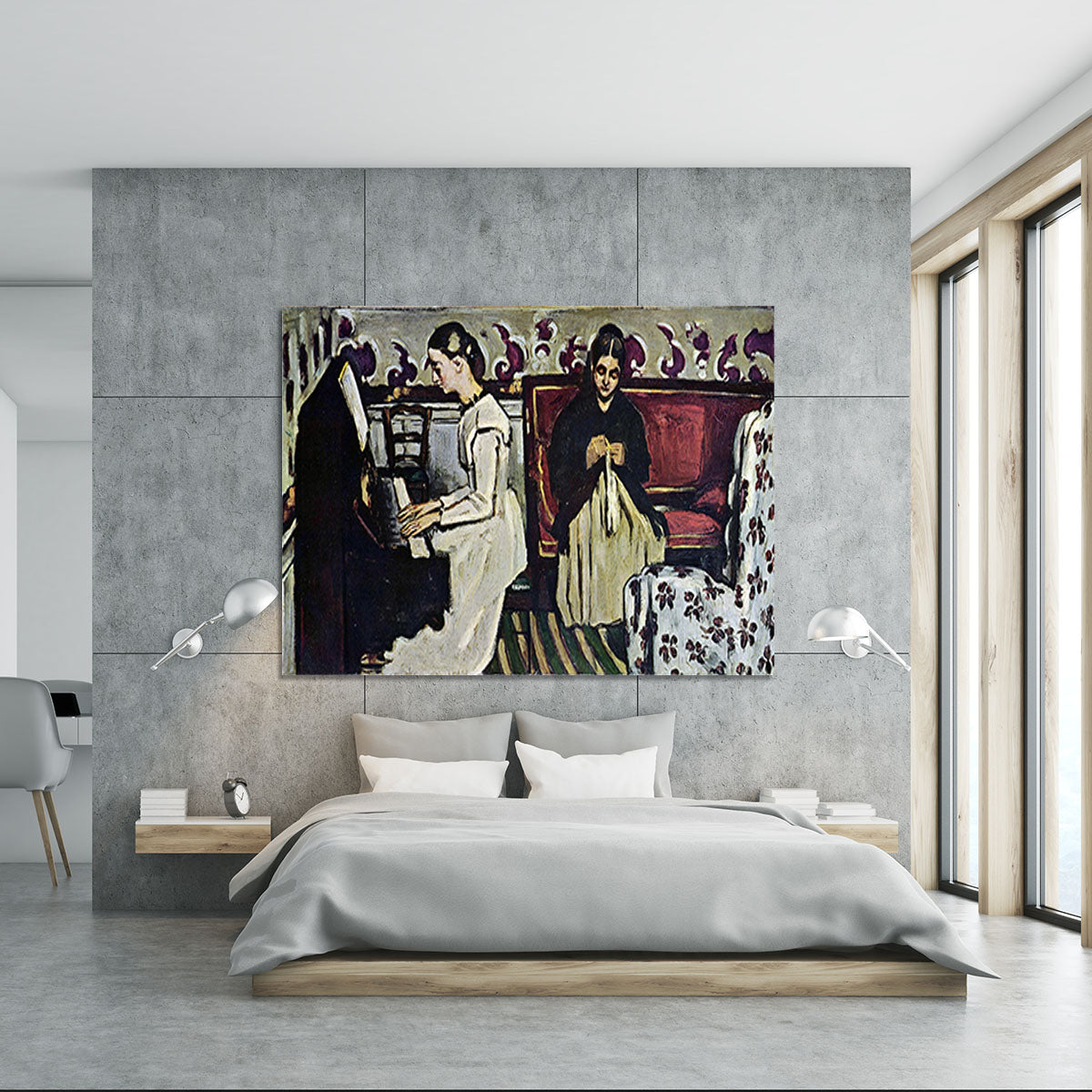 Girl at Piano by Cezanne Canvas Print or Poster - Canvas Art Rocks - 5