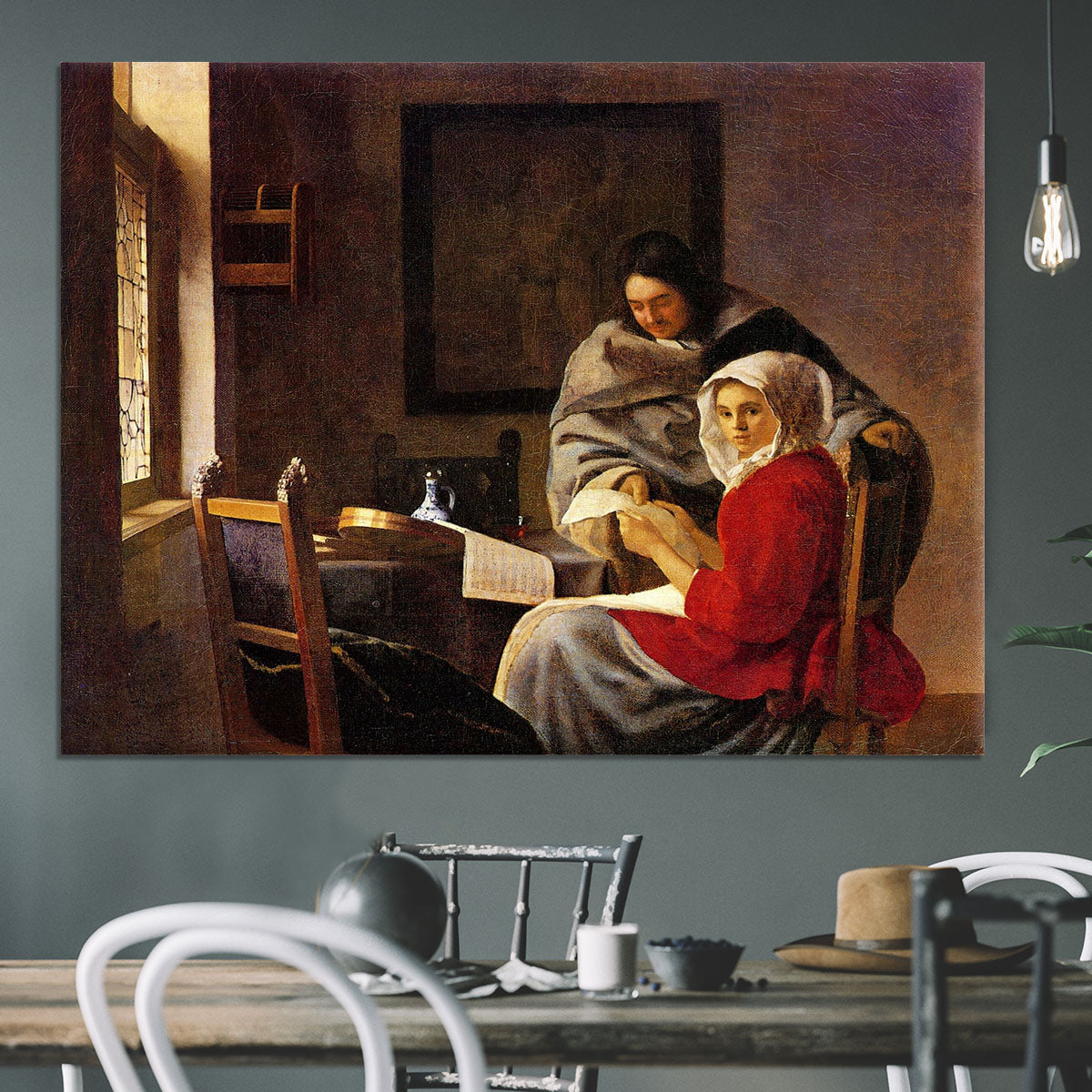 Girl interrupted in her music Canvas Print or Poster - Canvas Art Rocks - 3