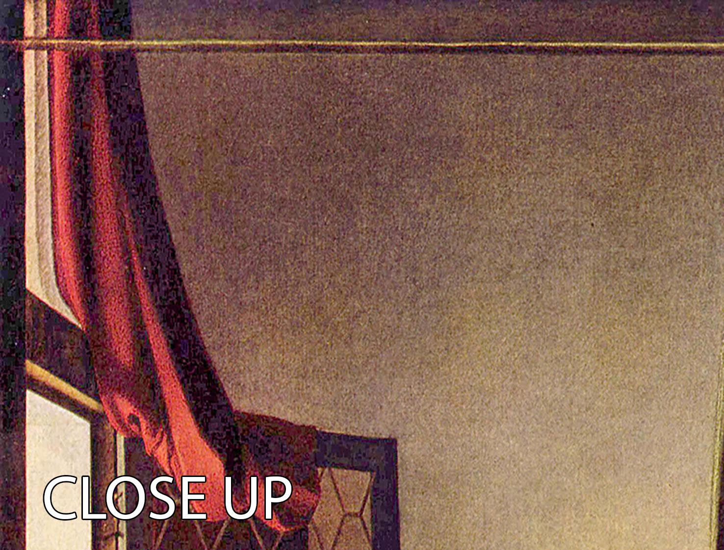 Girls at the open window by Vermeer 3 Split Panel Canvas Print - Canvas Art Rocks - 3