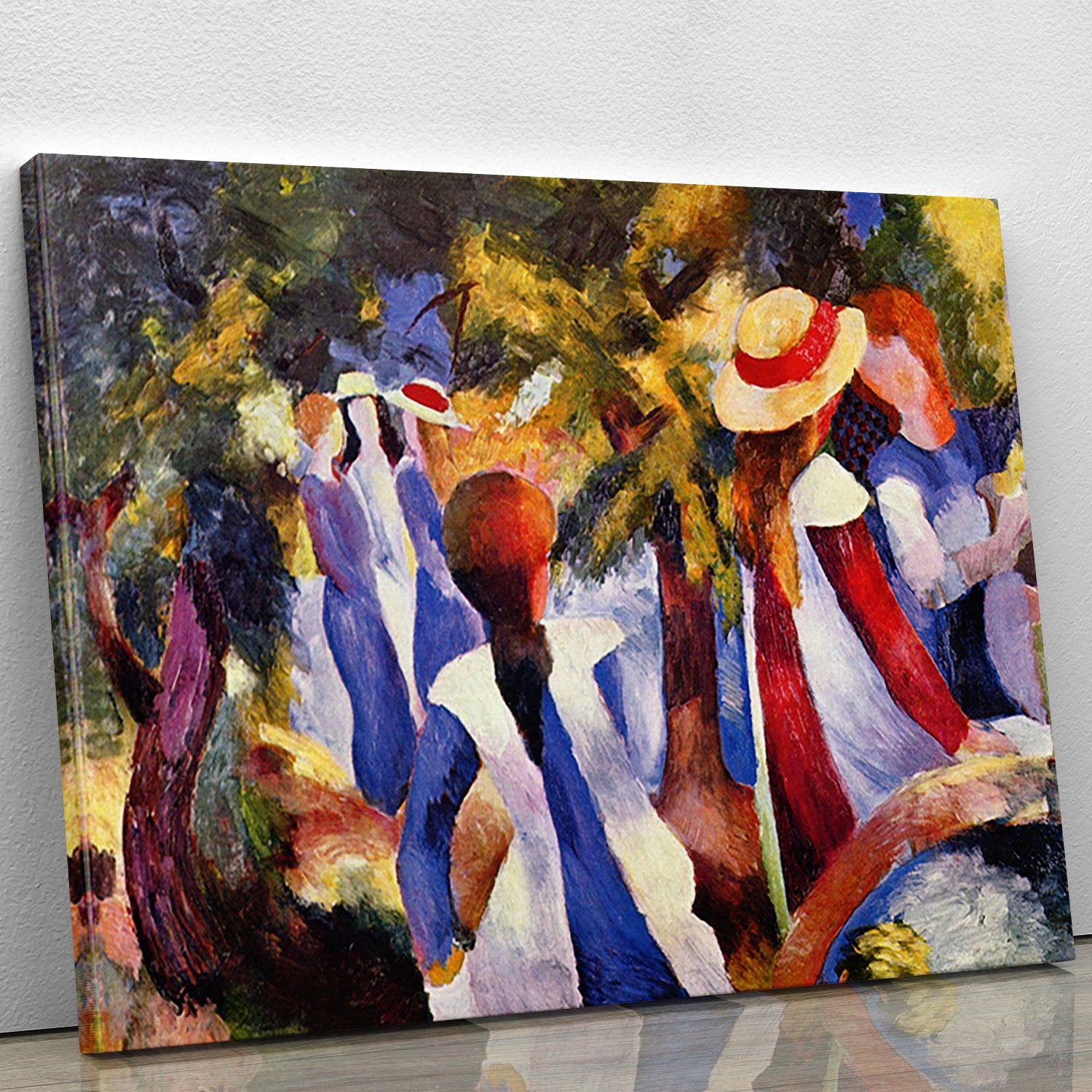 Girls in the Open by August Macke Canvas Print or Poster - Canvas Art Rocks - 1