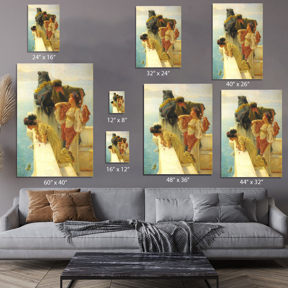 Good vantage point by Alma Tadema Canvas Print or Poster - Canvas Art Rocks - 7