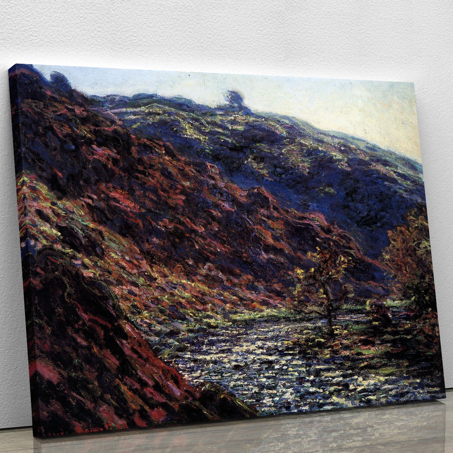 Gorge of the Petite Creuse by Monet Canvas Print or Poster - Canvas Art Rocks - 1