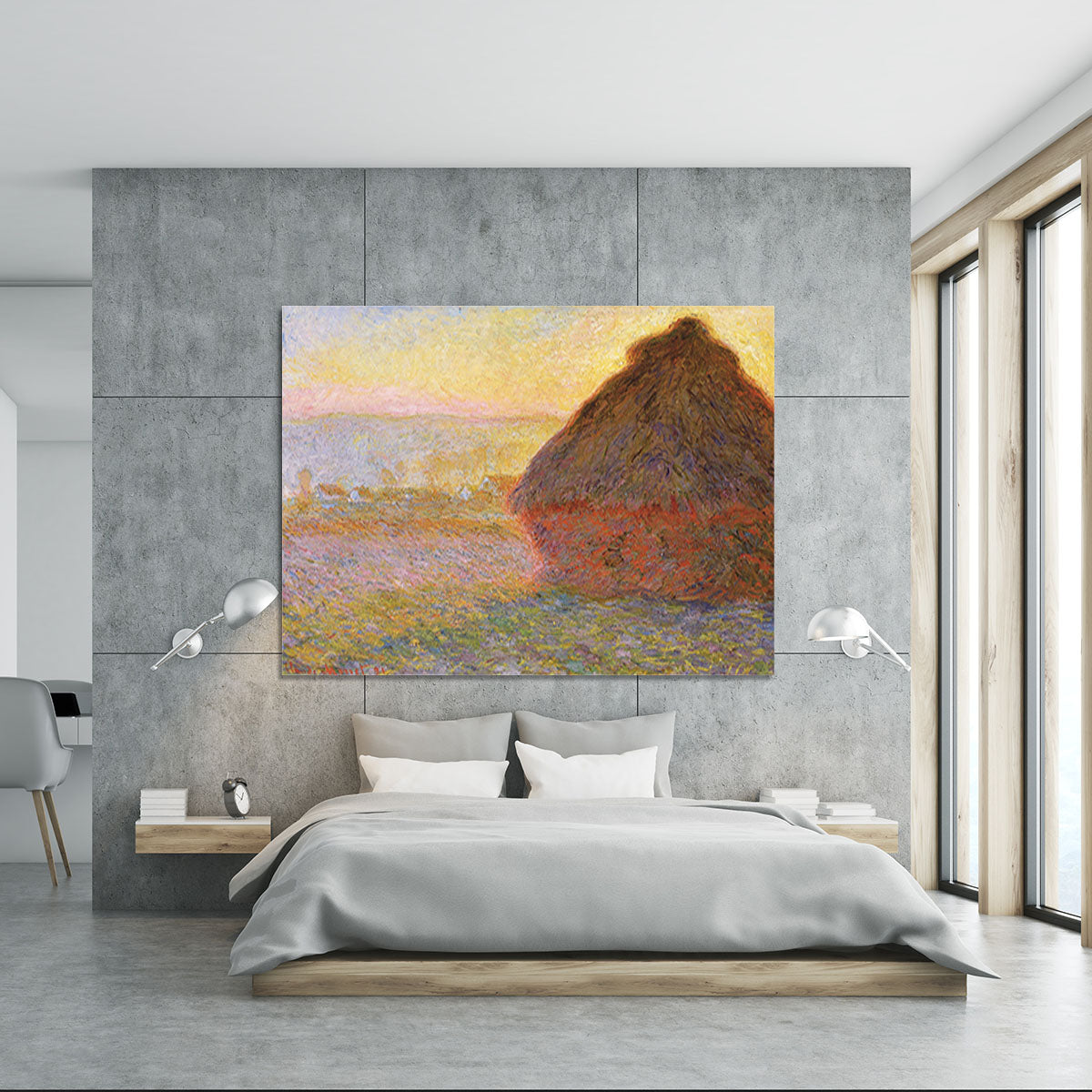 Graystacks by Monet Canvas Print or Poster - Canvas Art Rocks - 5