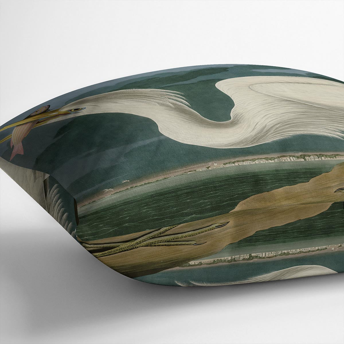 Great White Heron by Audubon Cushion