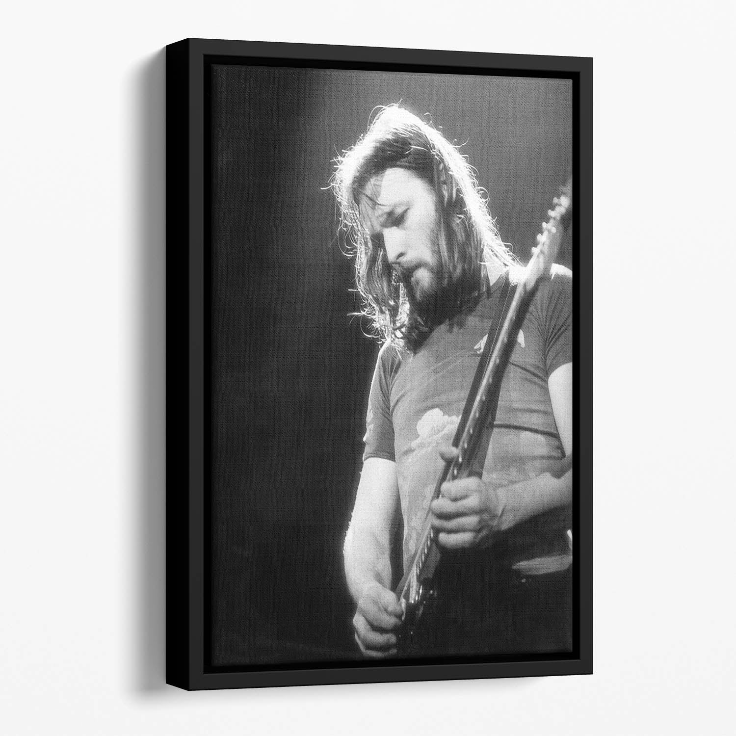 Guitarist David Gilmour Floating Framed Canvas