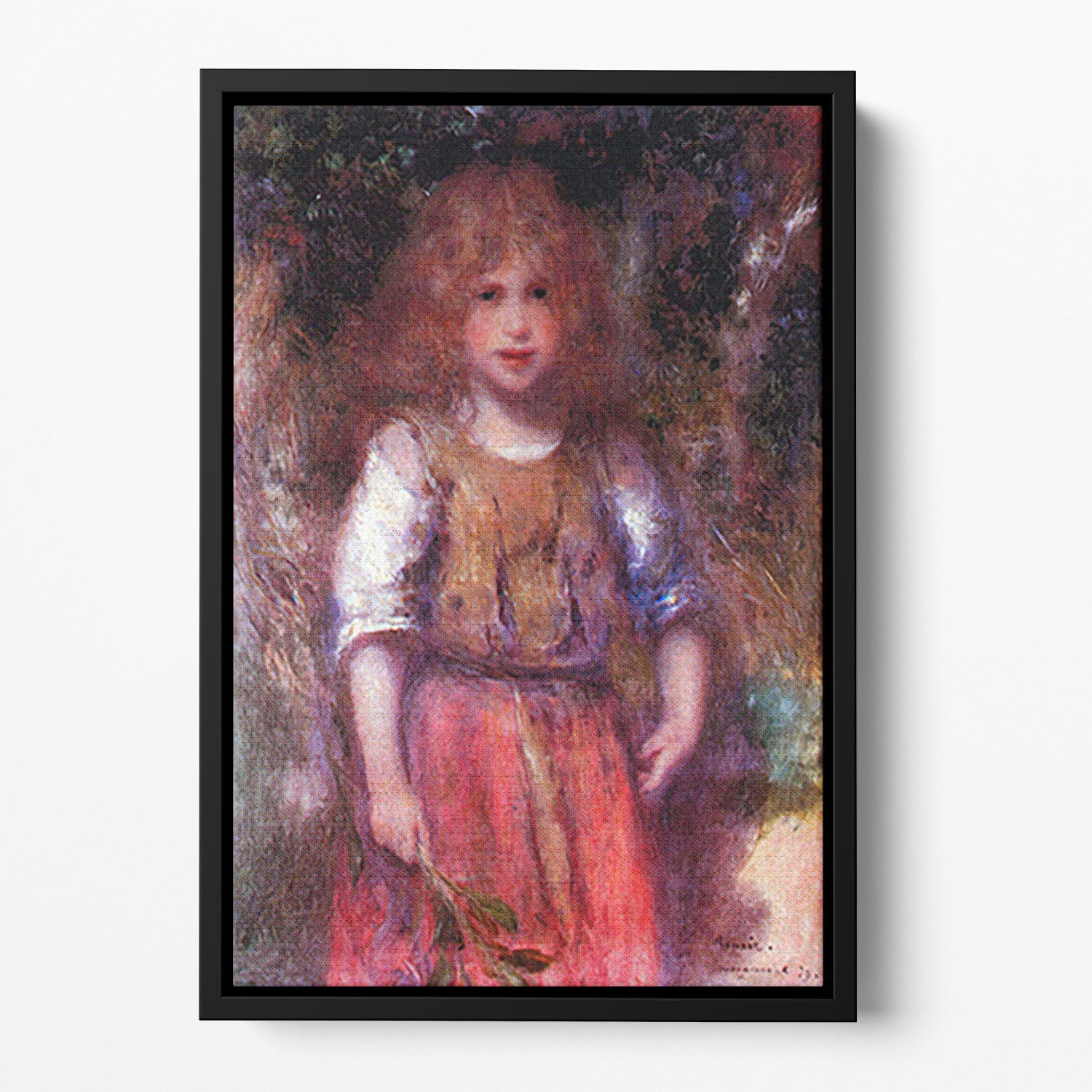 Gypsy girl by Renoir Floating Framed Canvas