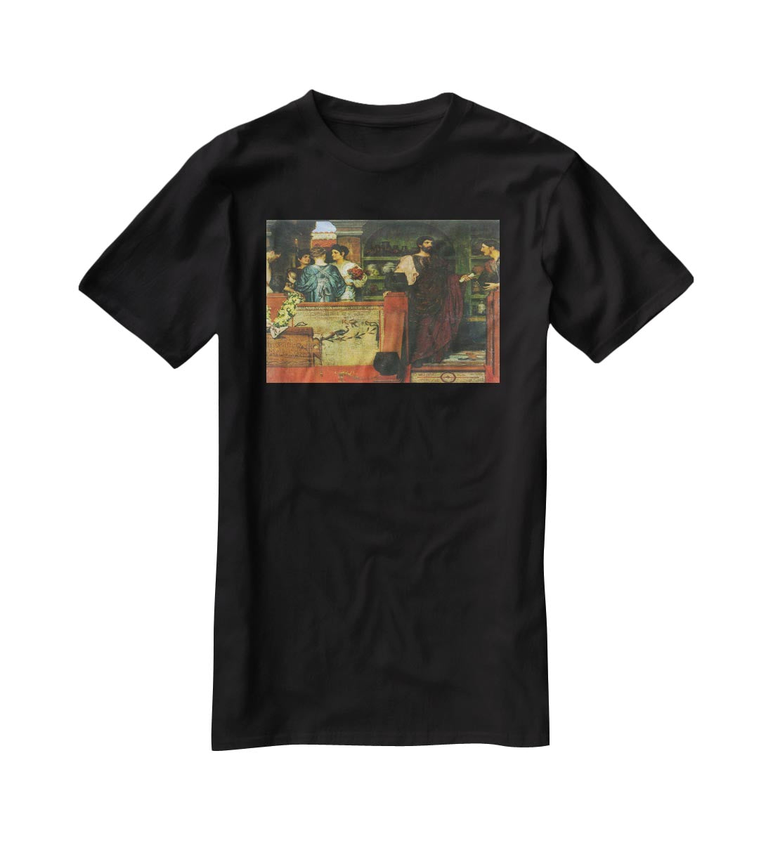 Hadrian visiting a Roman British pottery by Alma Tadema T-Shirt - Canvas Art Rocks - 1