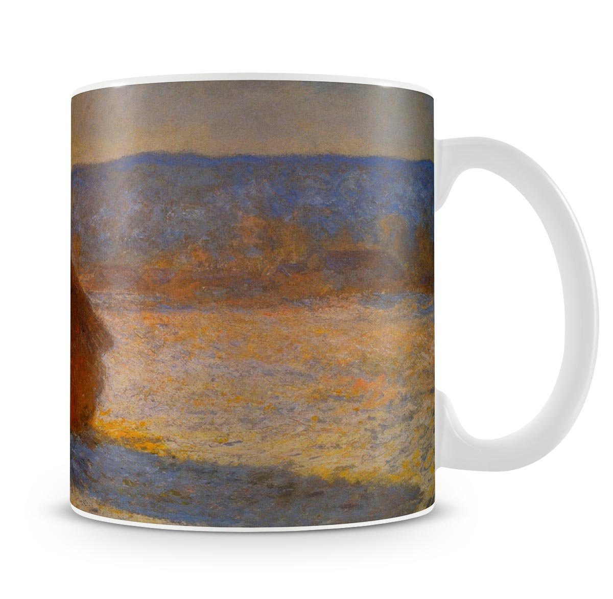 Haystacks in Snow by Monet Mug - Canvas Art Rocks - 4