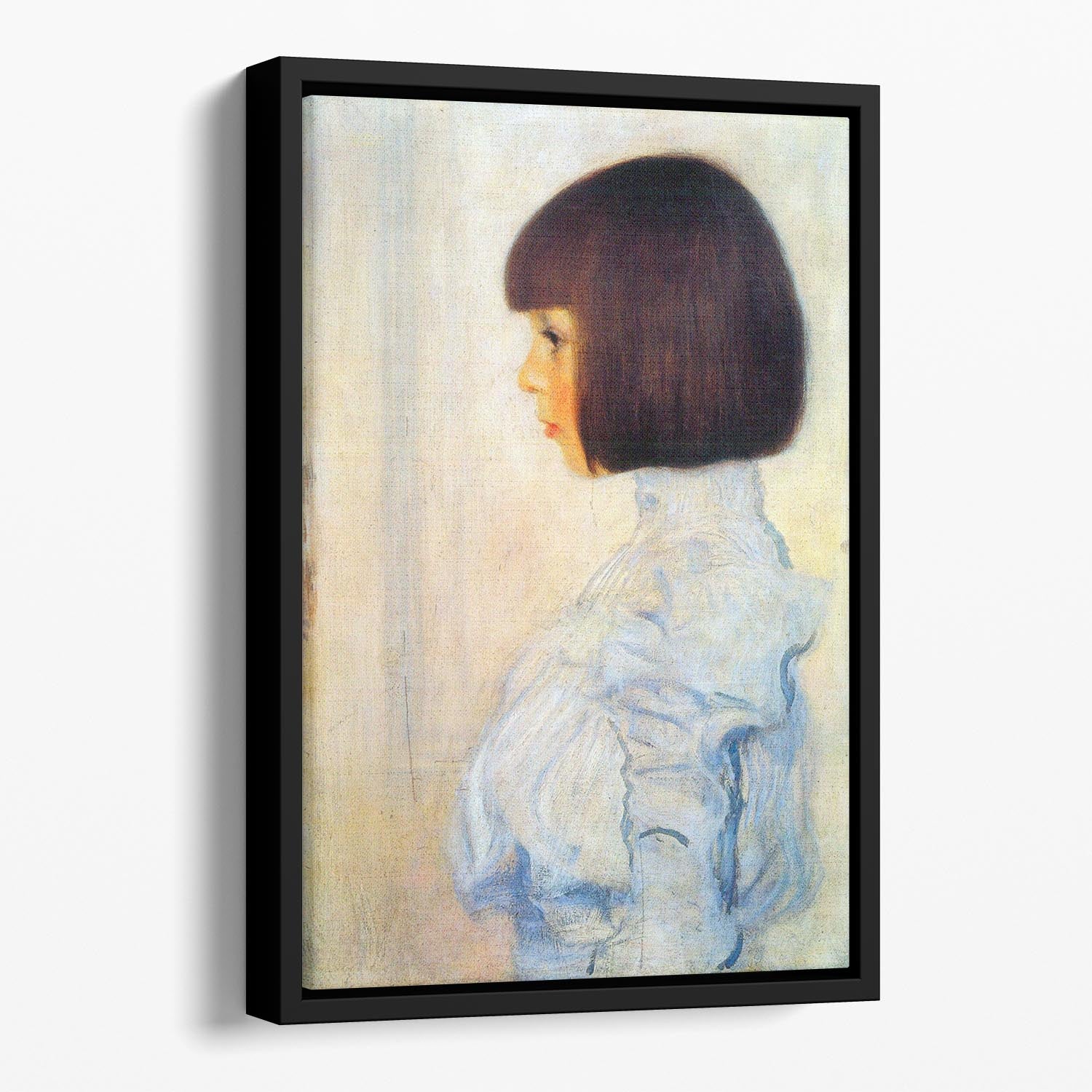 Helene Klimt portrait by Klimt Floating Framed Canvas