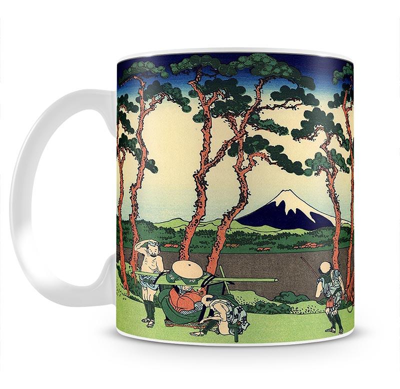 Hodogaya on the Tokaido by Hokusai Mug - Canvas Art Rocks - 2