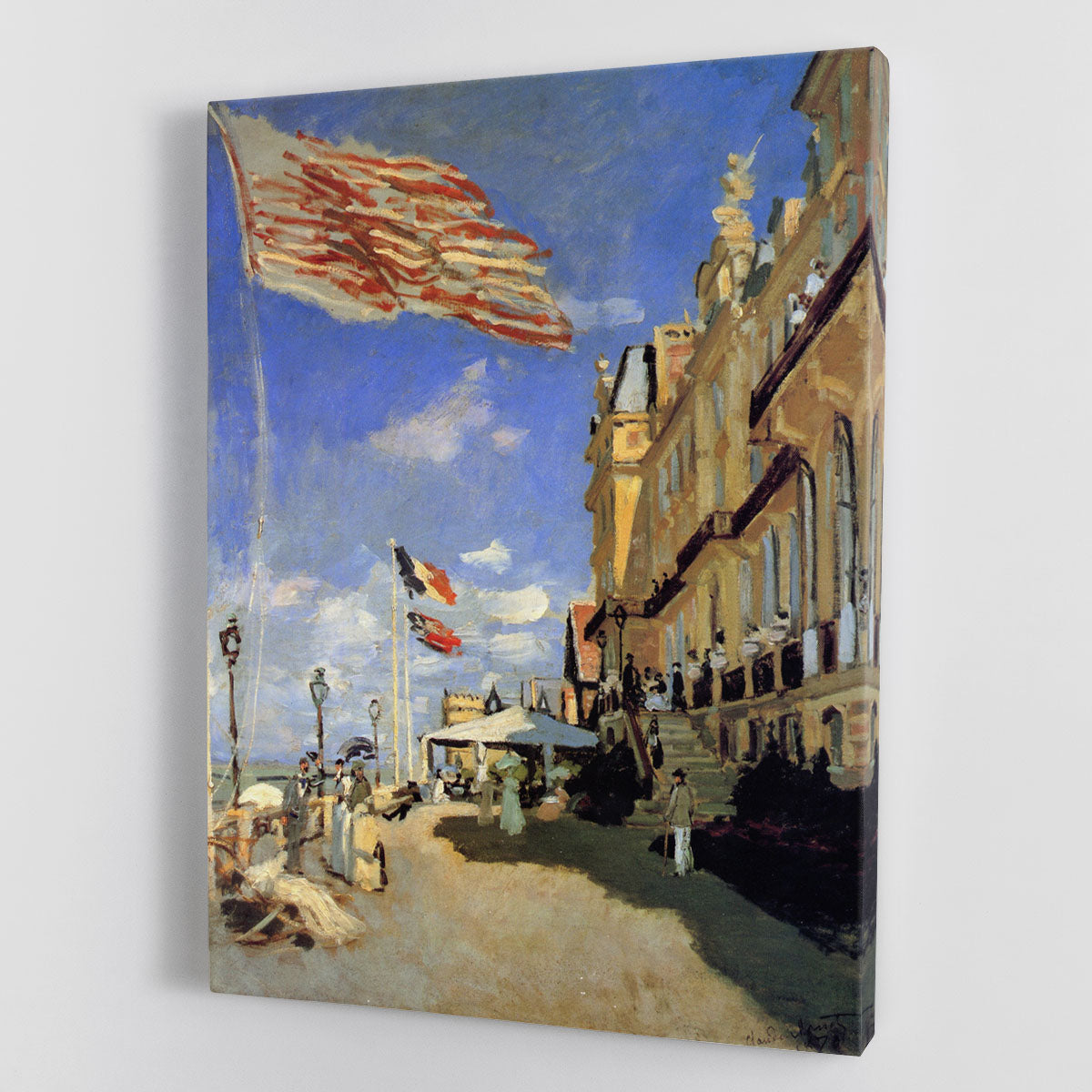 Hotel de Roches Noires a Trouville by Monet Canvas Print or Poster - Canvas Art Rocks - 1