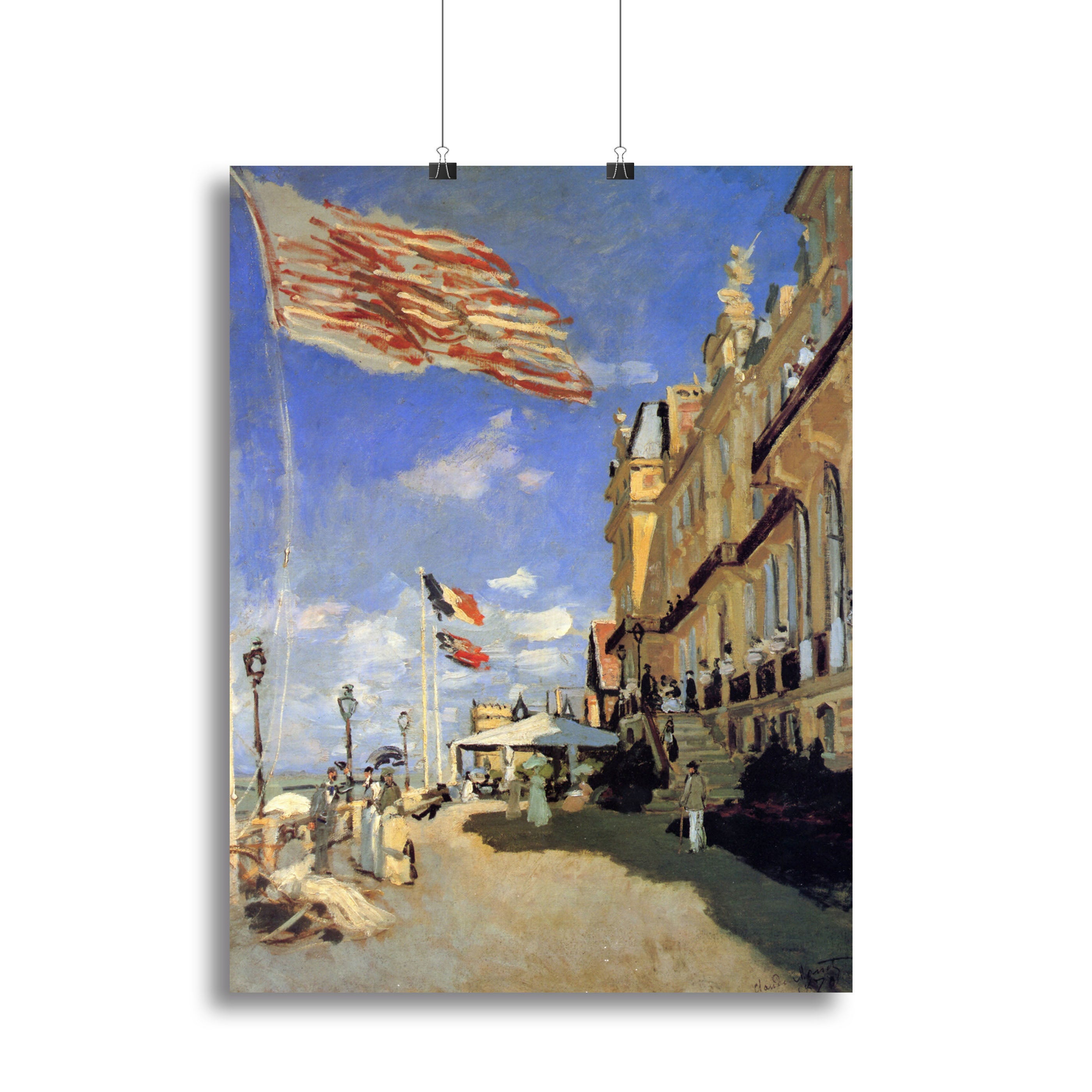 Hotel de Roches Noires a Trouville by Monet Canvas Print or Poster - Canvas Art Rocks - 2