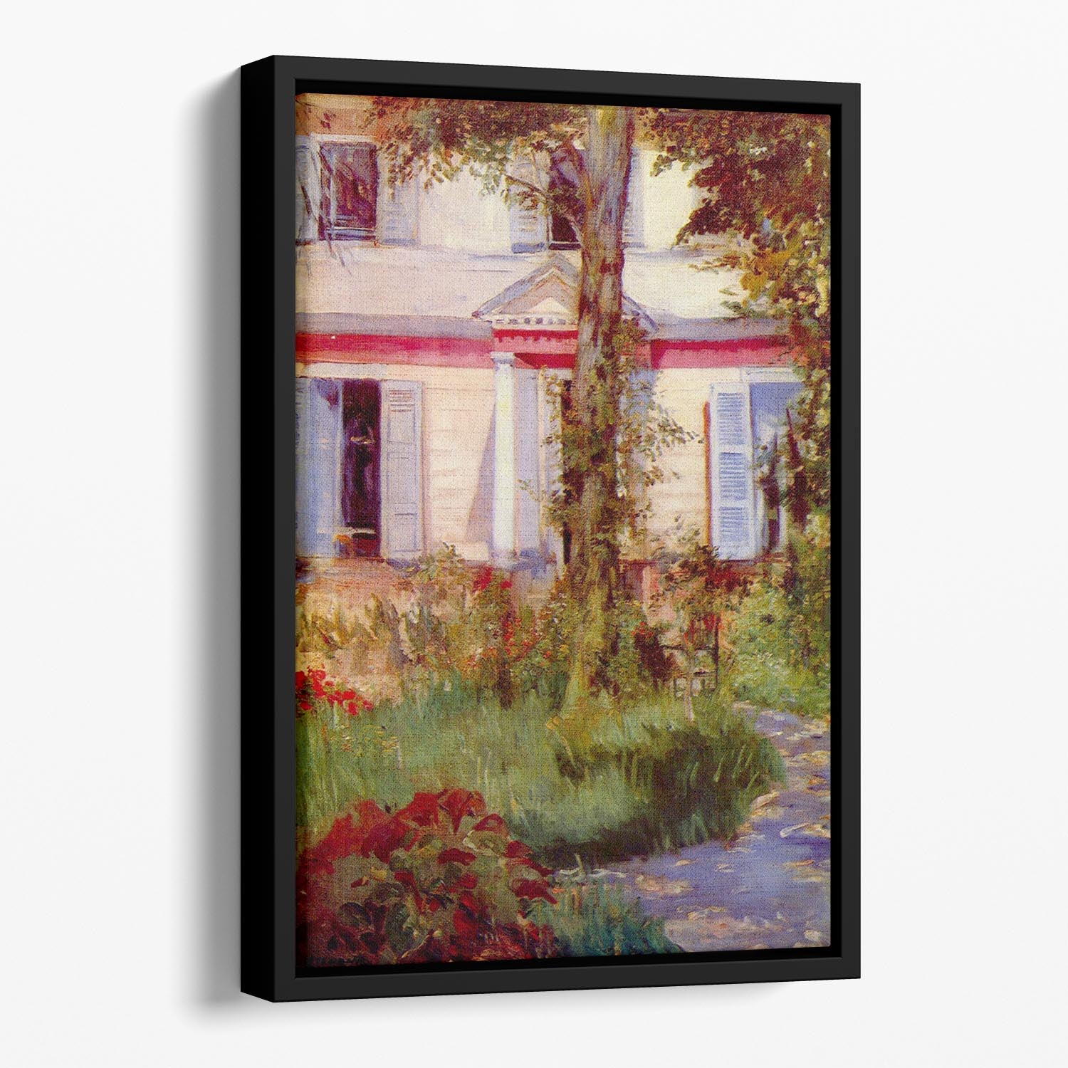 House in Rueil by Edouard Manet Floating Framed Canvas