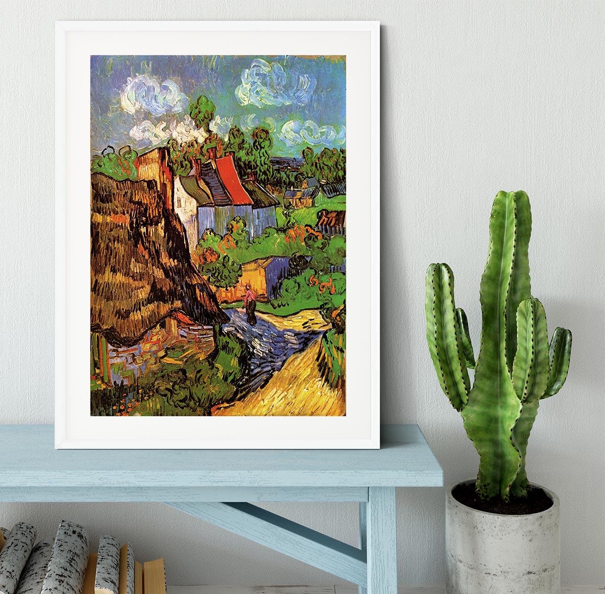 Houses in Auvers by Van Gogh Framed Print - Canvas Art Rocks - 5