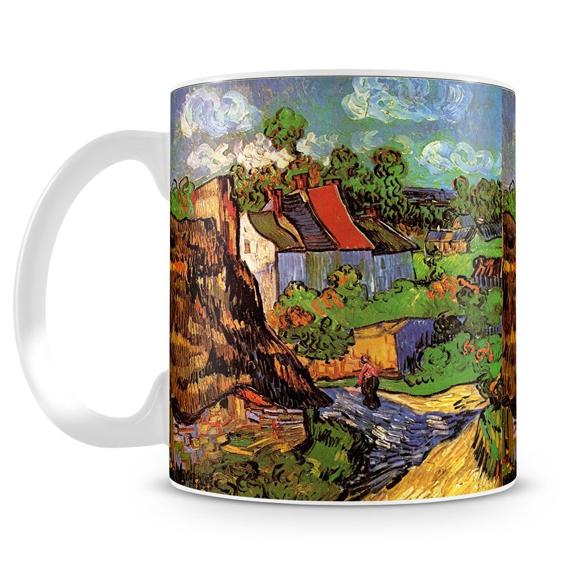 Houses in Auvers by Van Gogh Mug - Canvas Art Rocks - 4