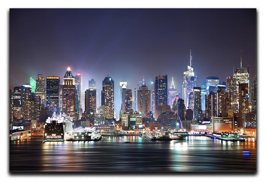 Hudson River with refelctions Canvas Print or Poster - Canvas Art Rocks - 1