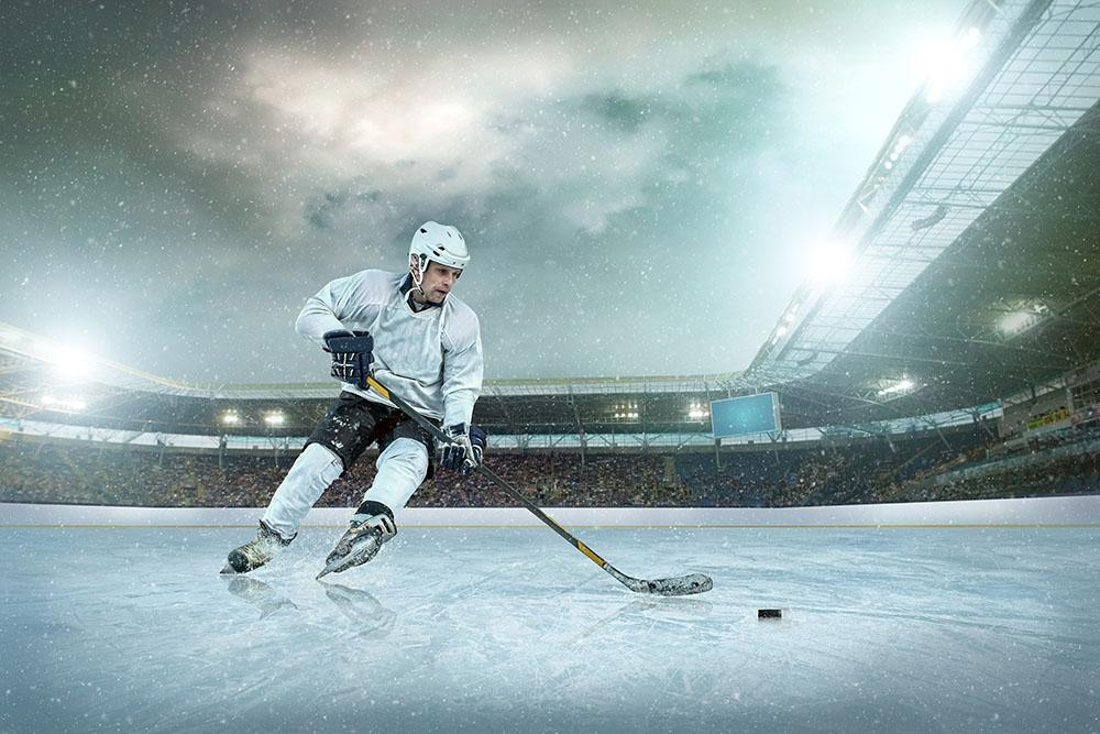Ice hockey Winter Classic game Wall Mural Wallpaper - Canvas Art Rocks - 1
