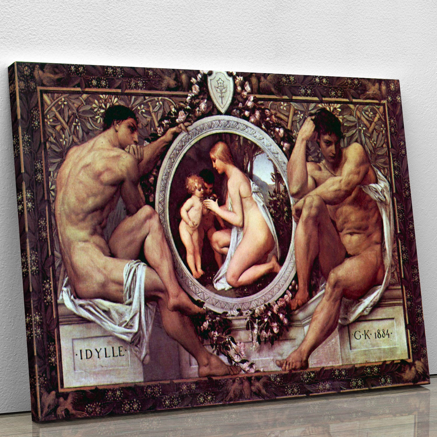 Idyll by Klimt Canvas Print or Poster - Canvas Art Rocks - 1