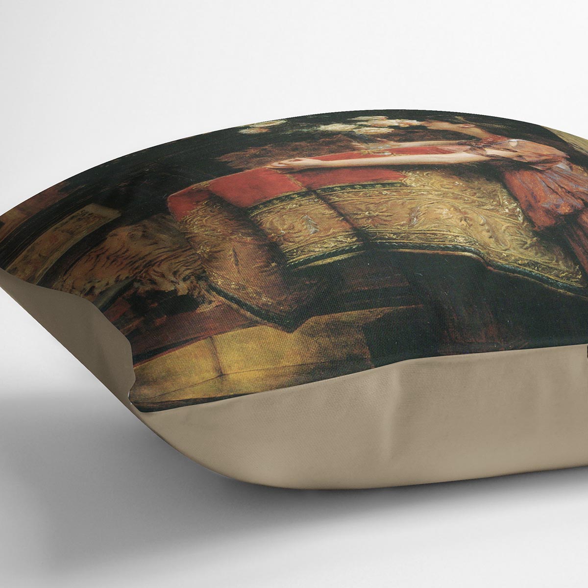 In my studio by Alma Tadema Cushion - Canvas Art Rocks - 2