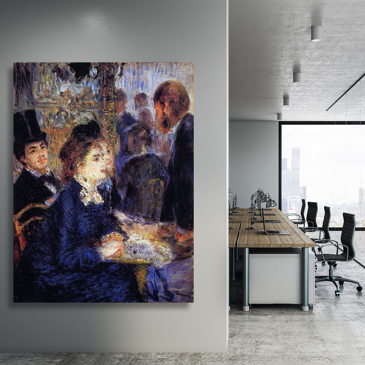 In the Cafe by Renoir Canvas Print or Poster - Canvas Art Rocks - 3