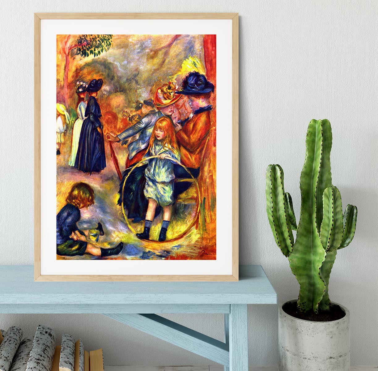 In the Jardin du Luxembourg by Renoir Framed Print - Canvas Art Rocks - 3