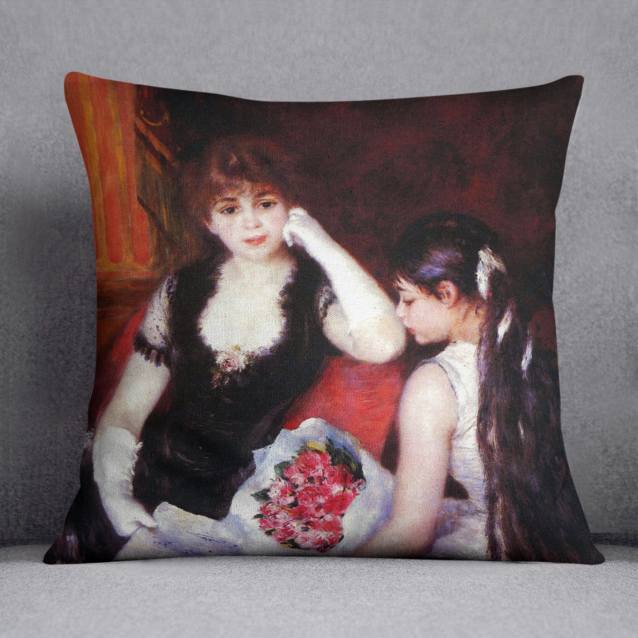 In the Loge by Renoir Cushion