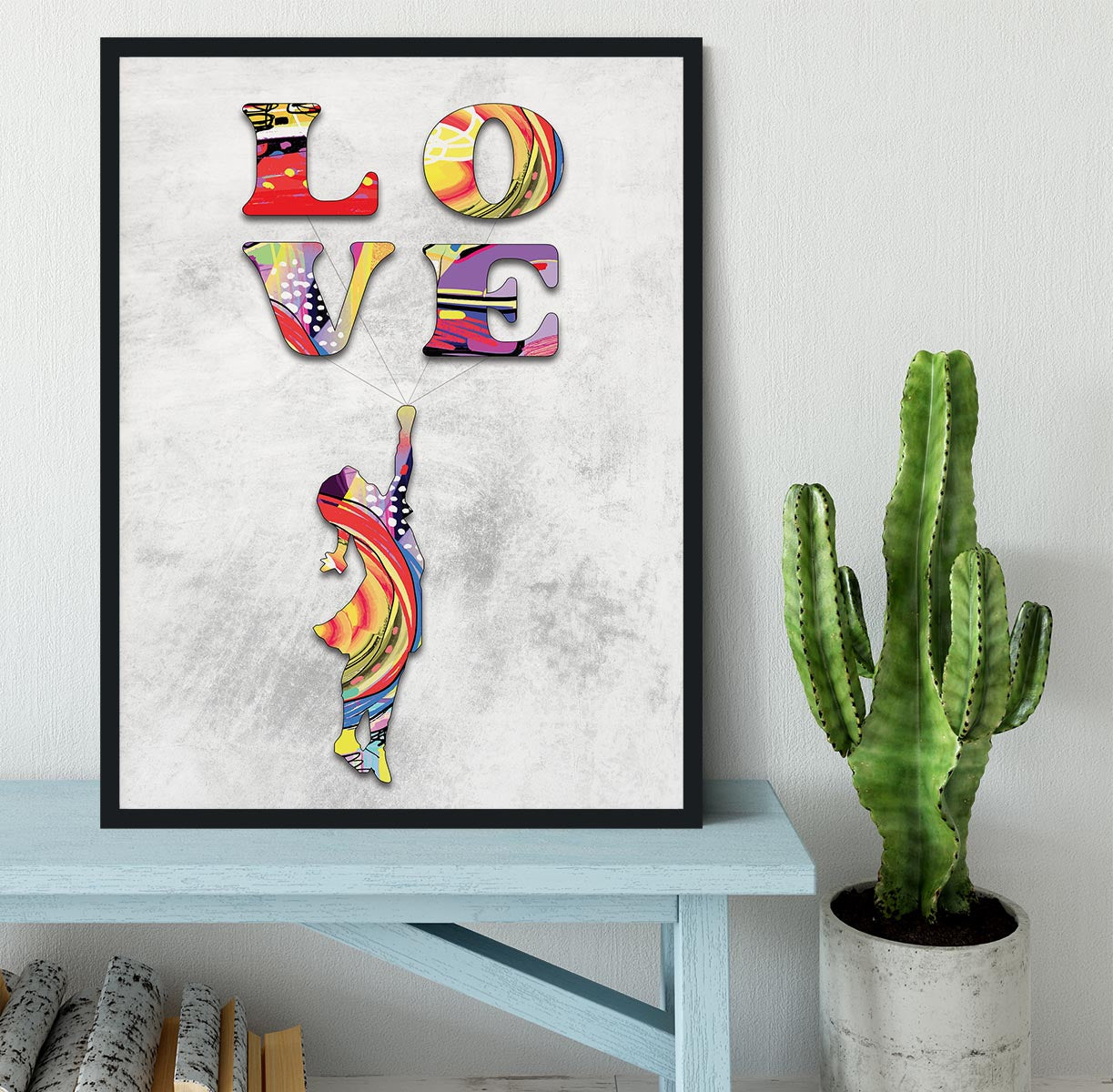 Inspired By Flying Love Framed Print - Canvas Art Rocks - 2