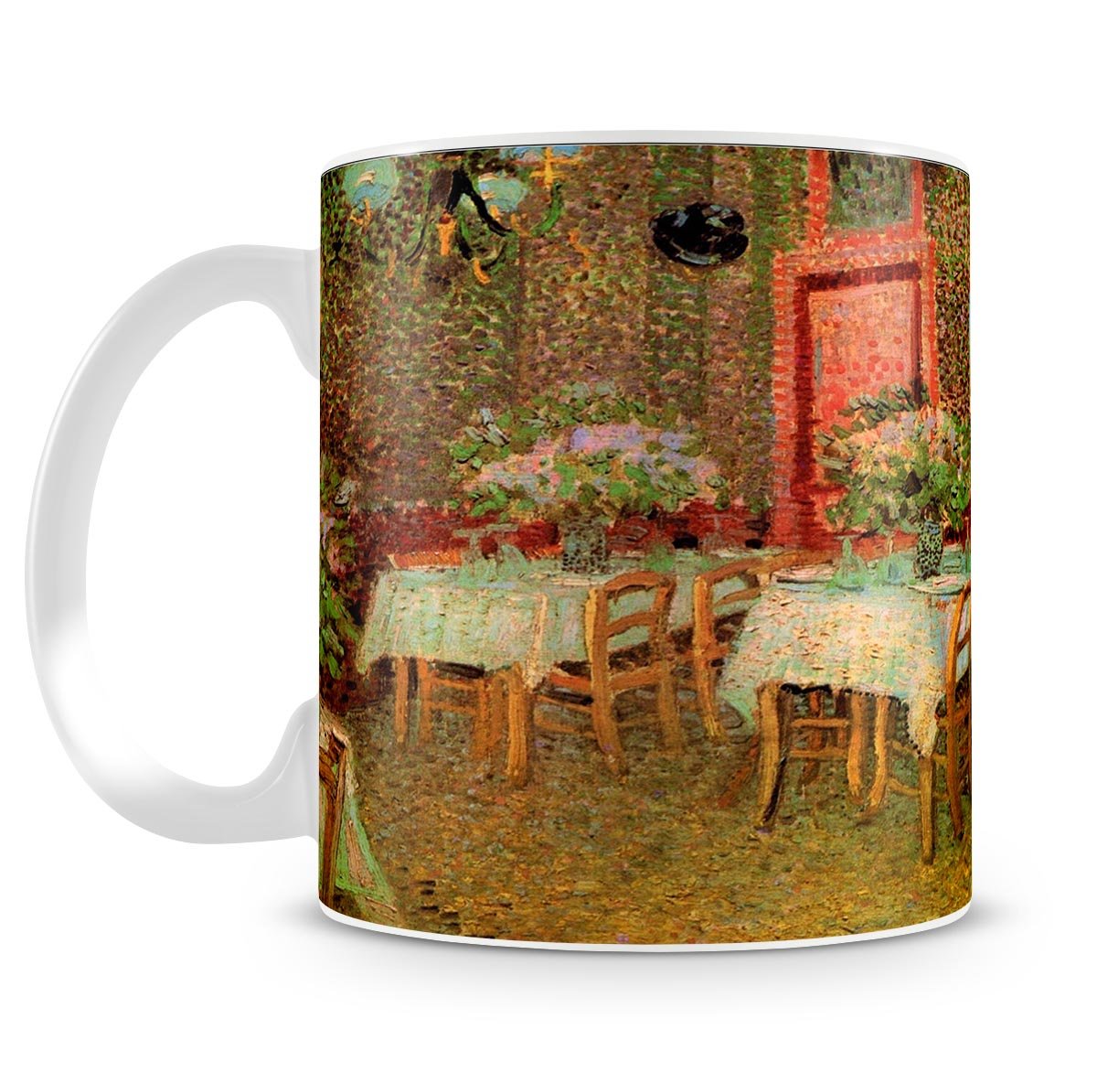 Interior of a restaurant by Van Gogh Mug - Canvas Art Rocks - 4