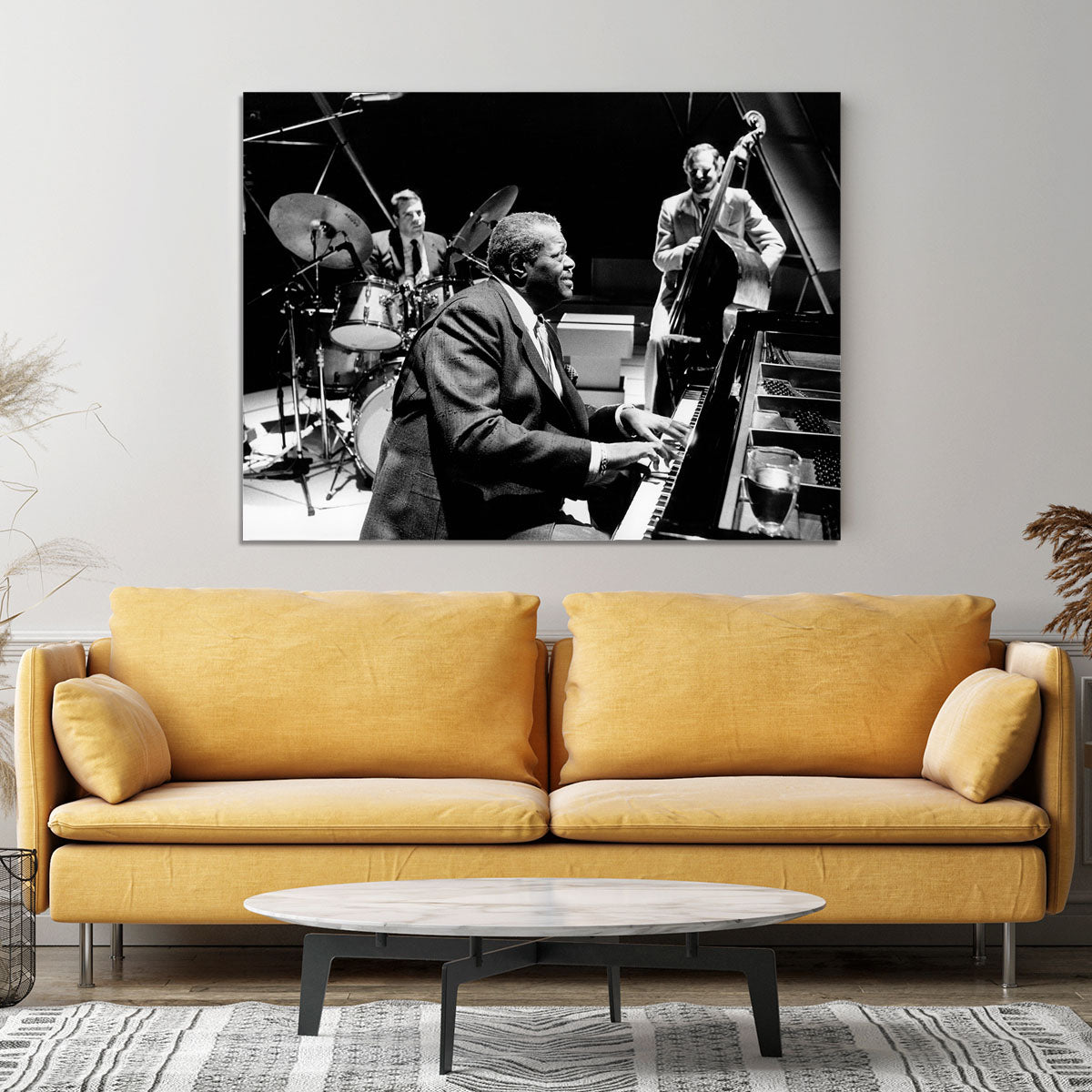Jazz pianist Oscar Peterson Canvas Print or Poster - Canvas Art Rocks - 4