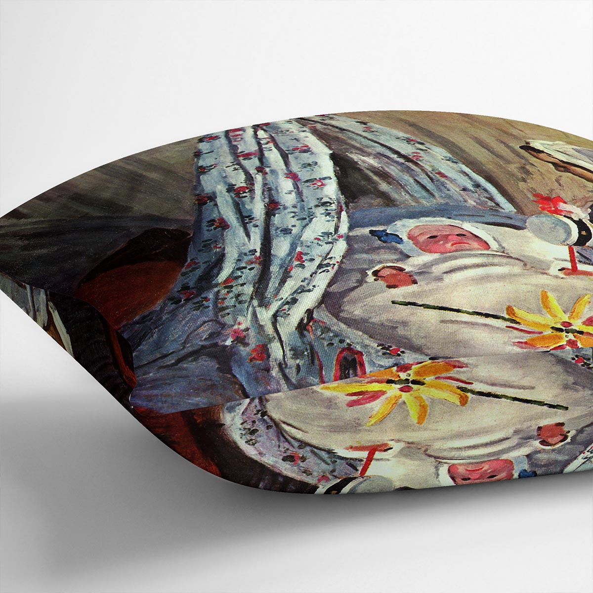 Jean Monet in the cradle by Monet Cushion