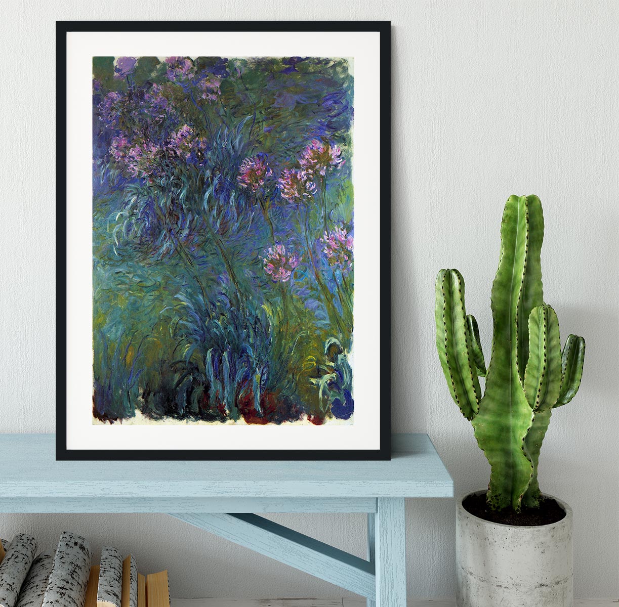 Jewelry lilies by Monet Framed Print - Canvas Art Rocks - 1