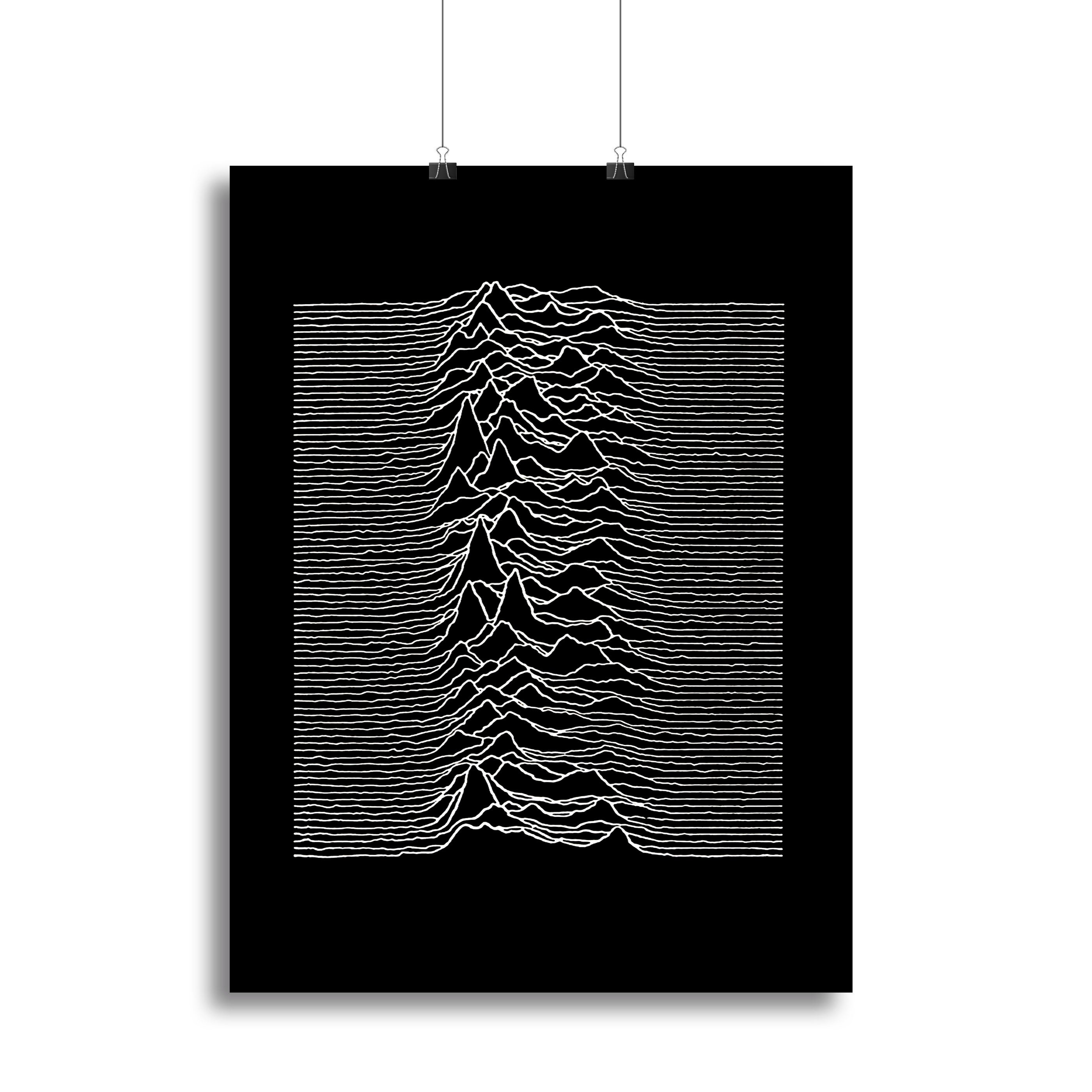 Joy Division Unknown Pleasures Canvas Print or Poster - Canvas Art Rocks - 2