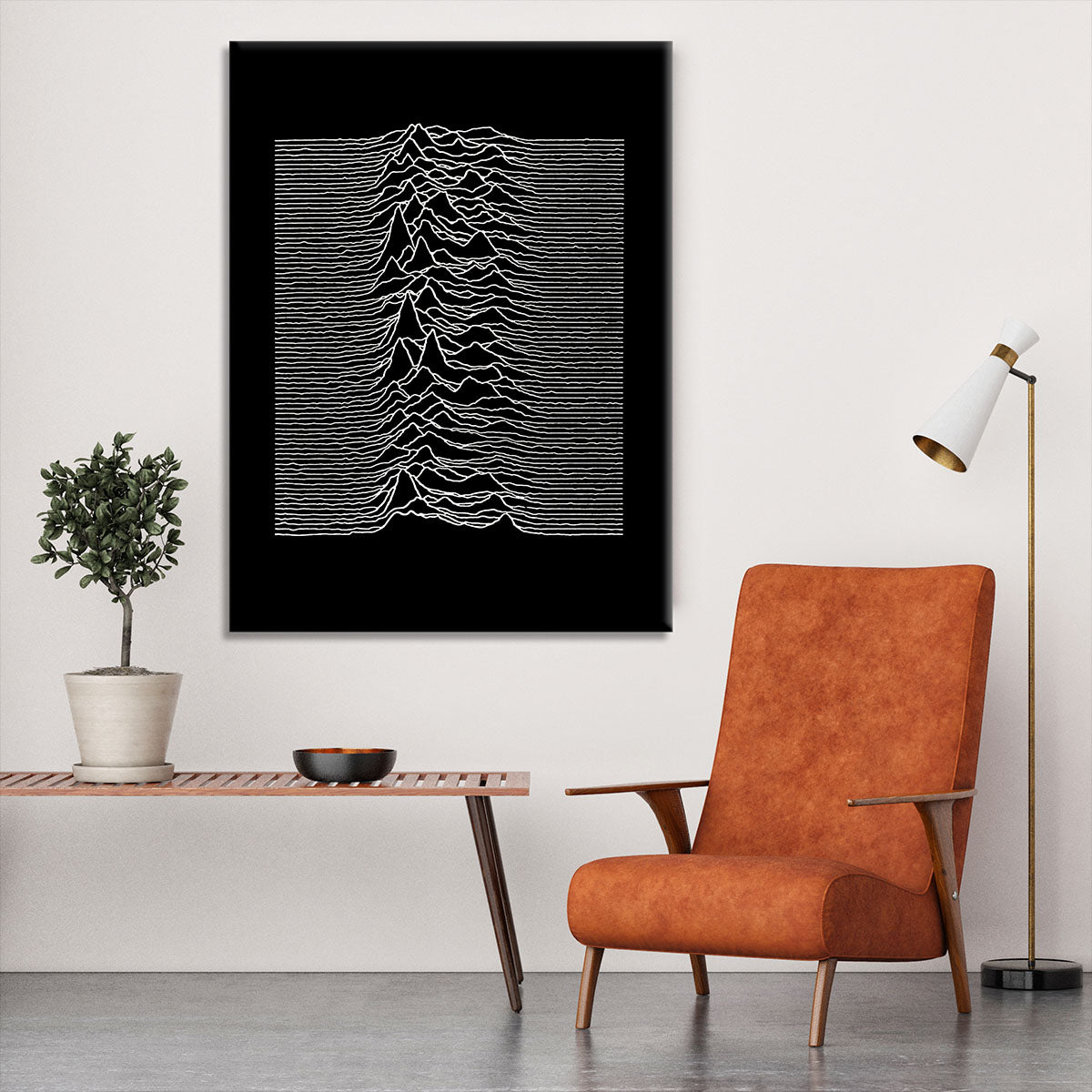 Joy Division Unknown Pleasures Canvas Print or Poster - Canvas Art Rocks - 6
