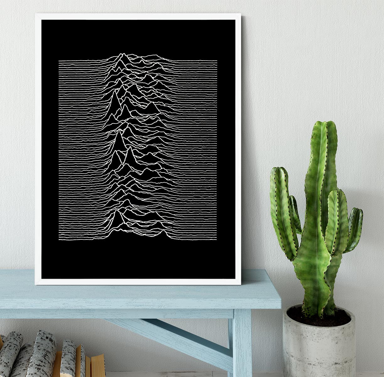 Joy Division Unknown Pleasures Framed Print - Canvas Art Rocks -6