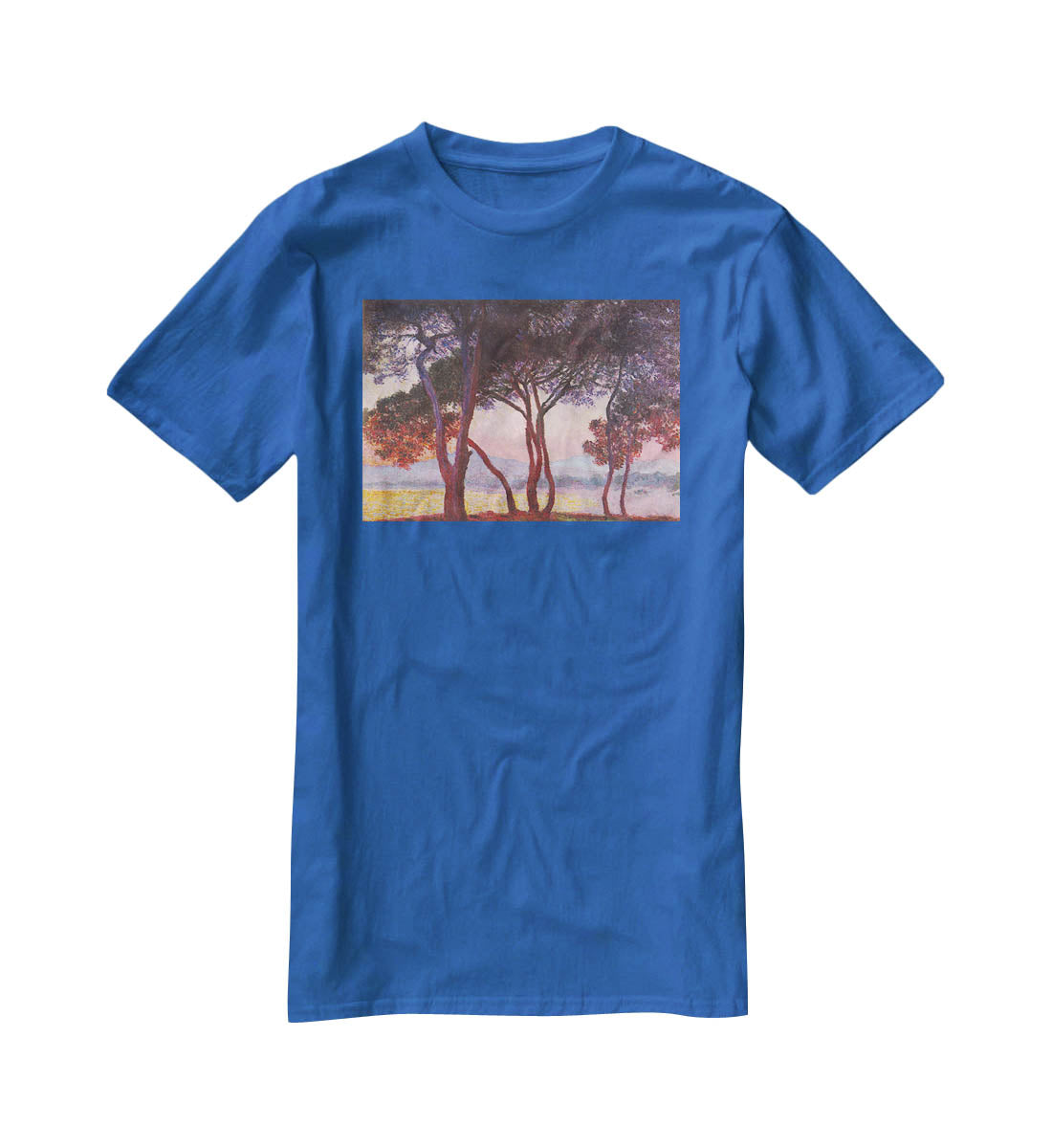 Juan les Pins by Monet T-Shirt - Canvas Art Rocks - 2