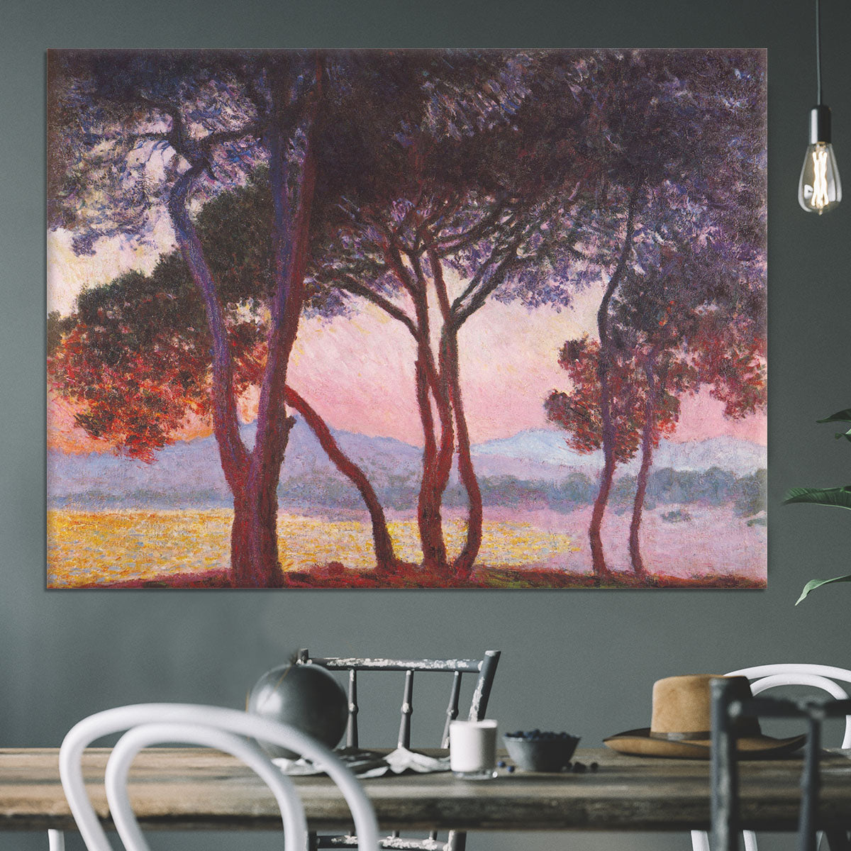 Juan les Pins by Monet Canvas Print or Poster - Canvas Art Rocks - 3