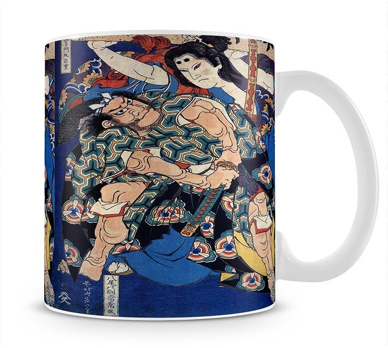 Kusunuki Tamonmaru by Hokusai Mug - Canvas Art Rocks - 1