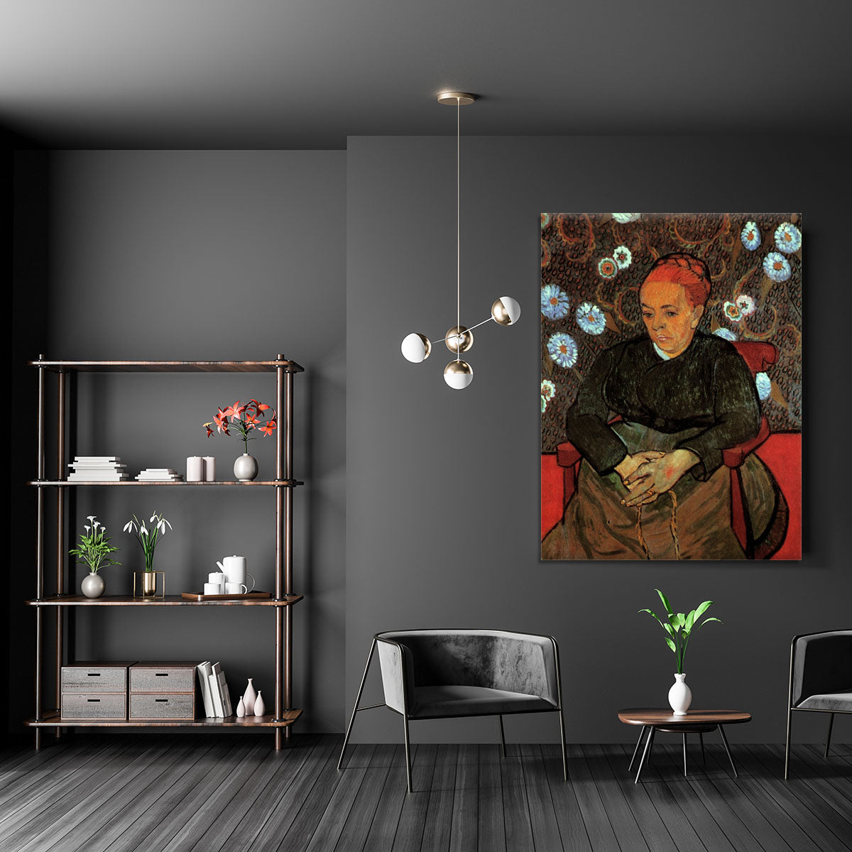 La Berceuse Augustine Roulin 2 by Van Gogh Canvas Print or Poster - Canvas Art Rocks - 5