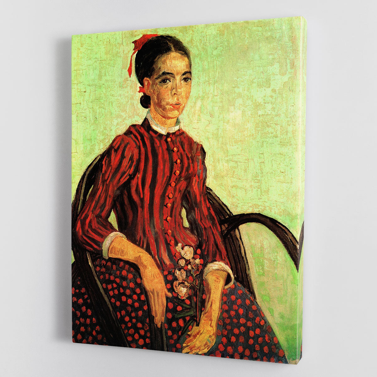 La Mousme Sitting by Van Gogh Canvas Print or Poster - Canvas Art Rocks - 1