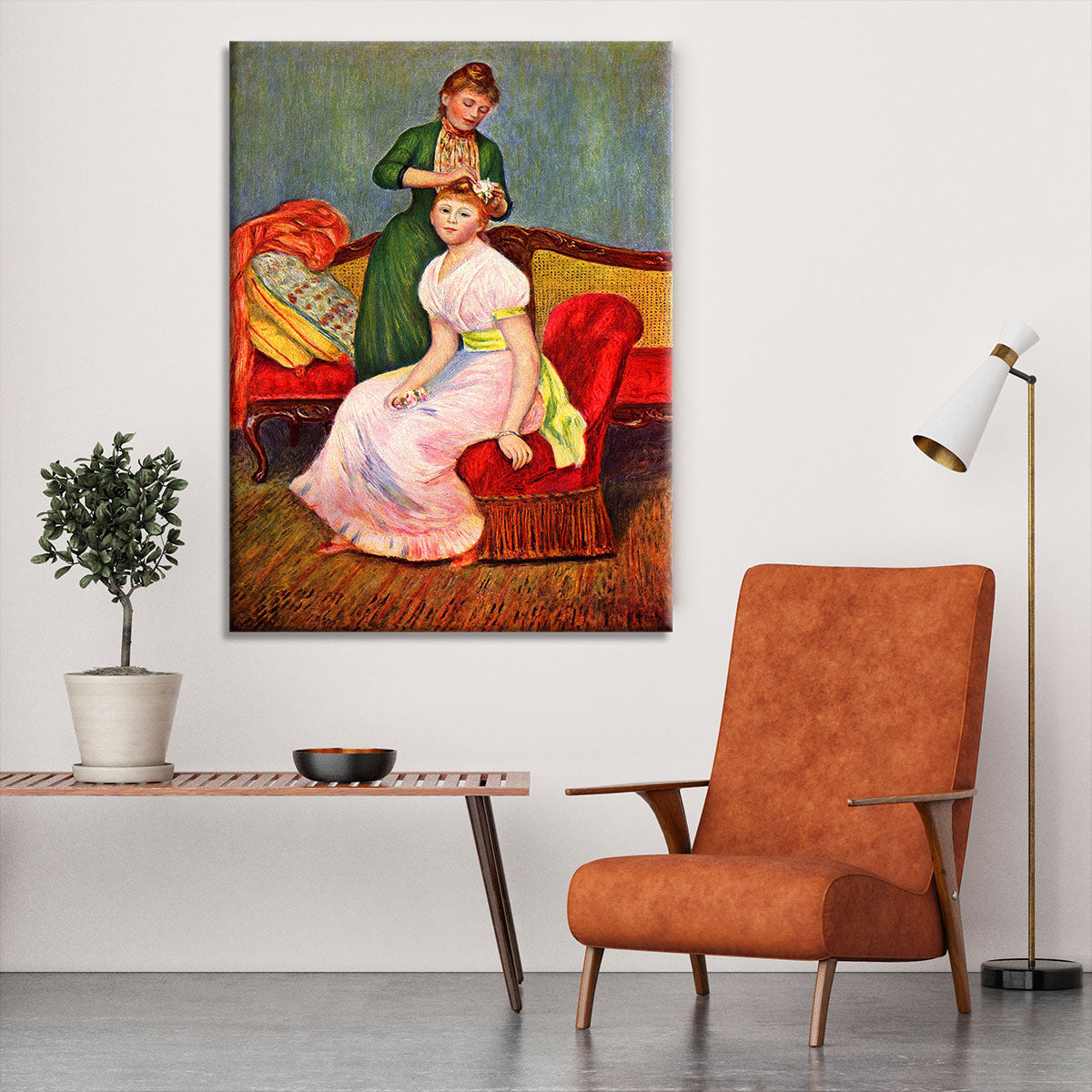 La coiffure by Renoir Canvas Print or Poster - Canvas Art Rocks - 6