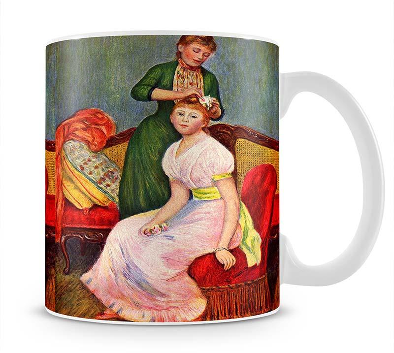 La coiffure by Renoir Mug - Canvas Art Rocks - 1