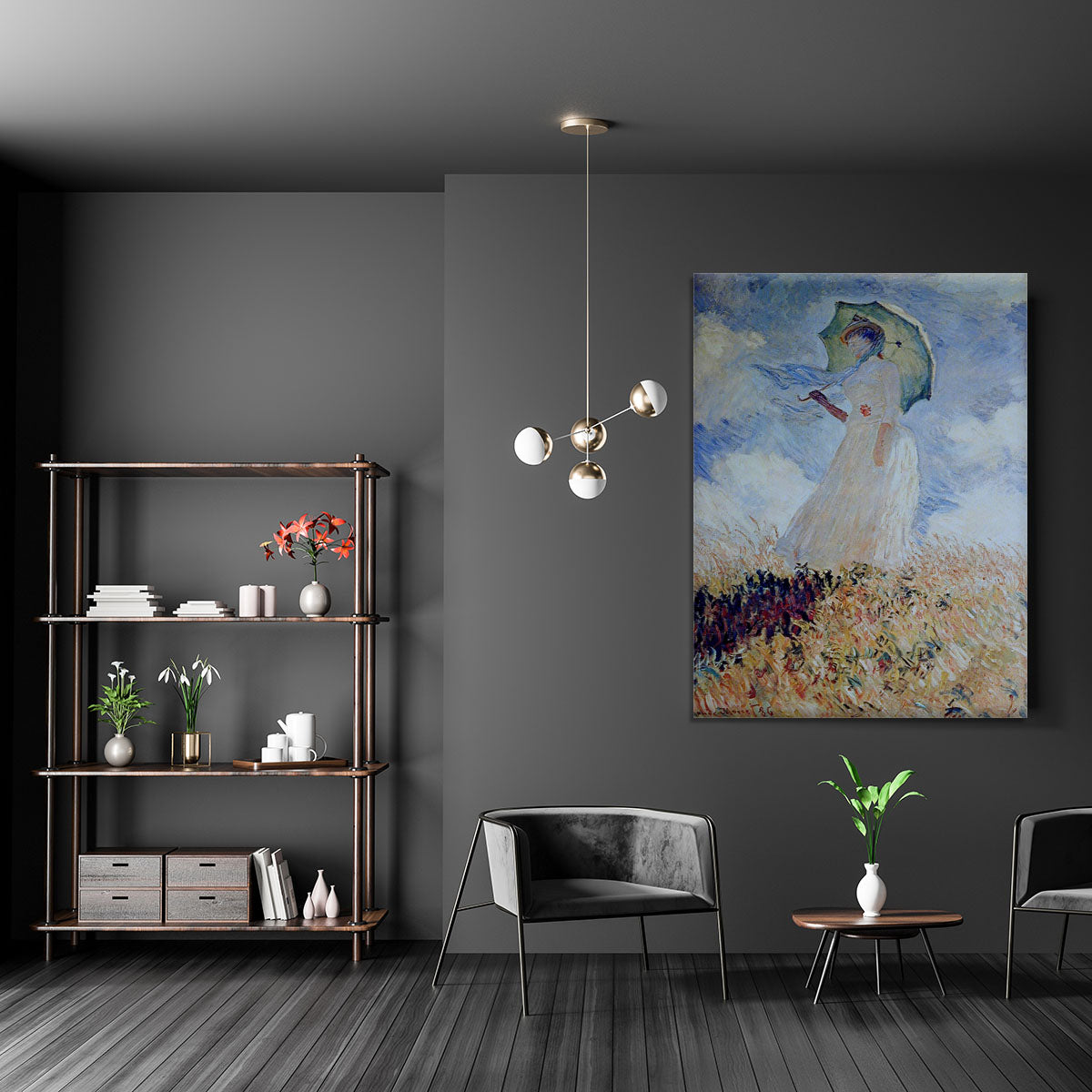 Lady with umbrella Canvas Print or Poster - Canvas Art Rocks - 5