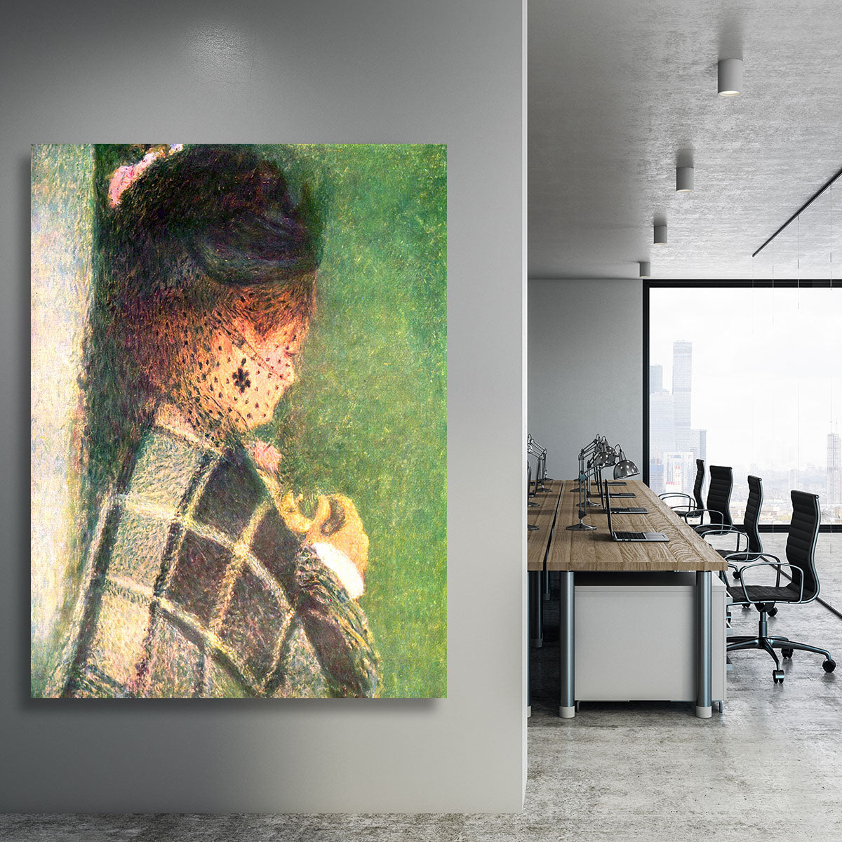 Lady with veil by Renoir Canvas Print or Poster - Canvas Art Rocks - 3