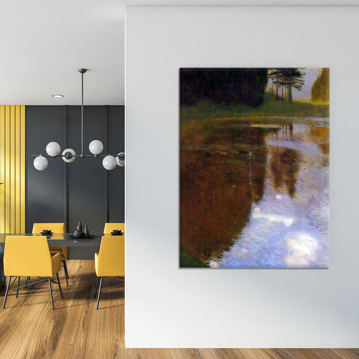 Lake in front of the Castle by Klimt Canvas Print or Poster - Canvas Art Rocks - 4