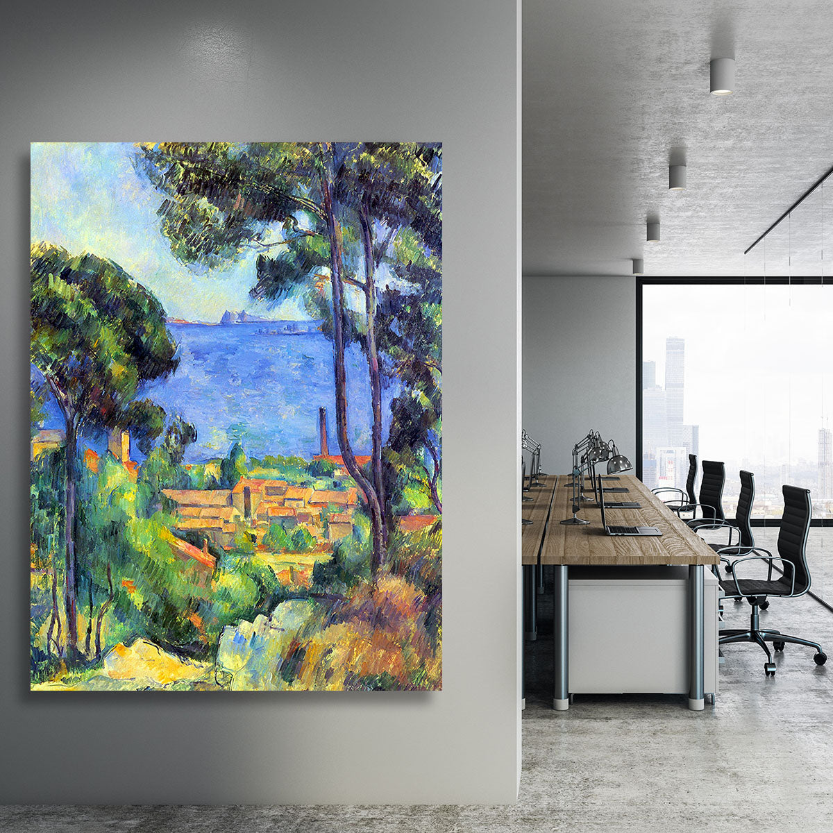 Land scape by Cezanne Canvas Print or Poster - Canvas Art Rocks - 3