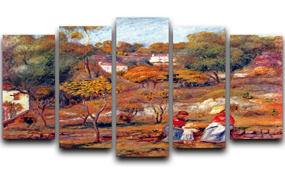 Landscape at Cagnes by Renoir 5 Split Panel Canvas - Canvas Art Rocks - 1