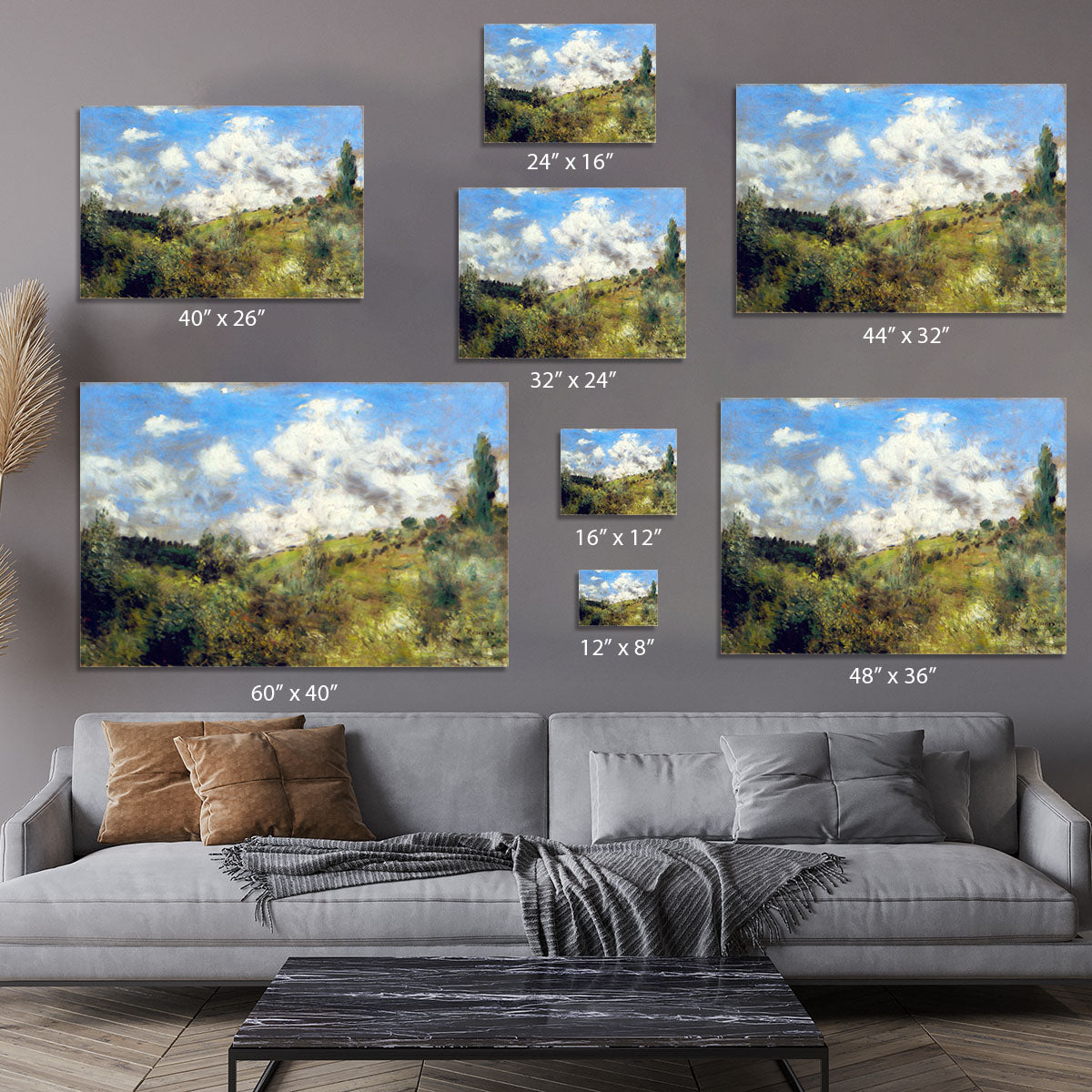 Landscape by Renoir Canvas Print or Poster - Canvas Art Rocks - 7