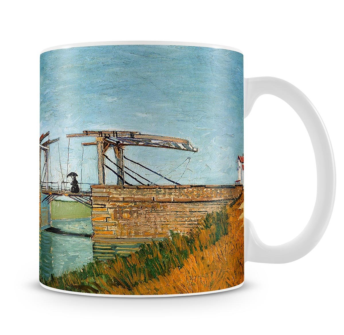 Langlois Bridge by Van Gogh Mug - Canvas Art Rocks - 4