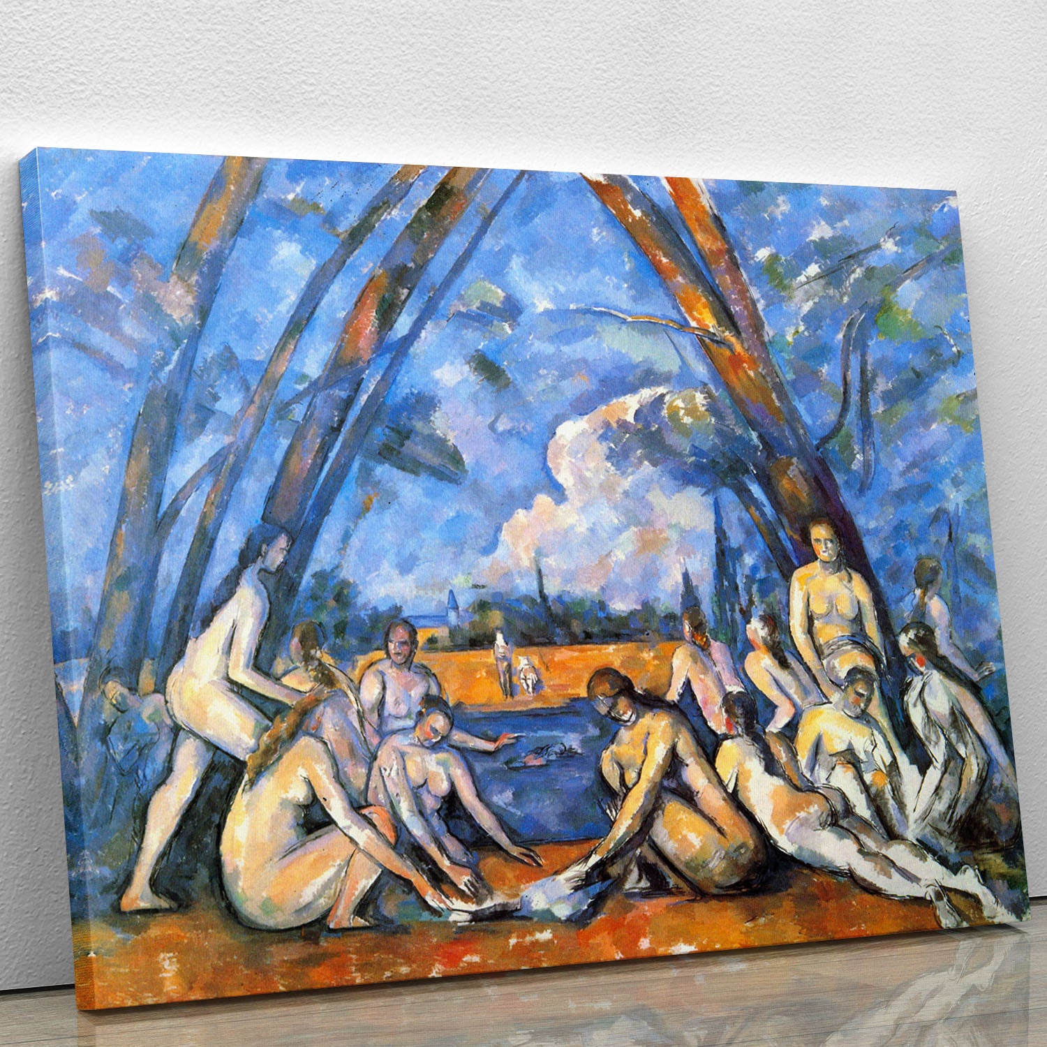 Large Bathers 2 by Cezanne Canvas Print or Poster - Canvas Art Rocks - 1