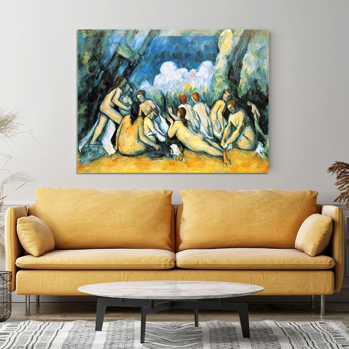 Large Bathers by Cezanne Canvas Print or Poster - Canvas Art Rocks - 4